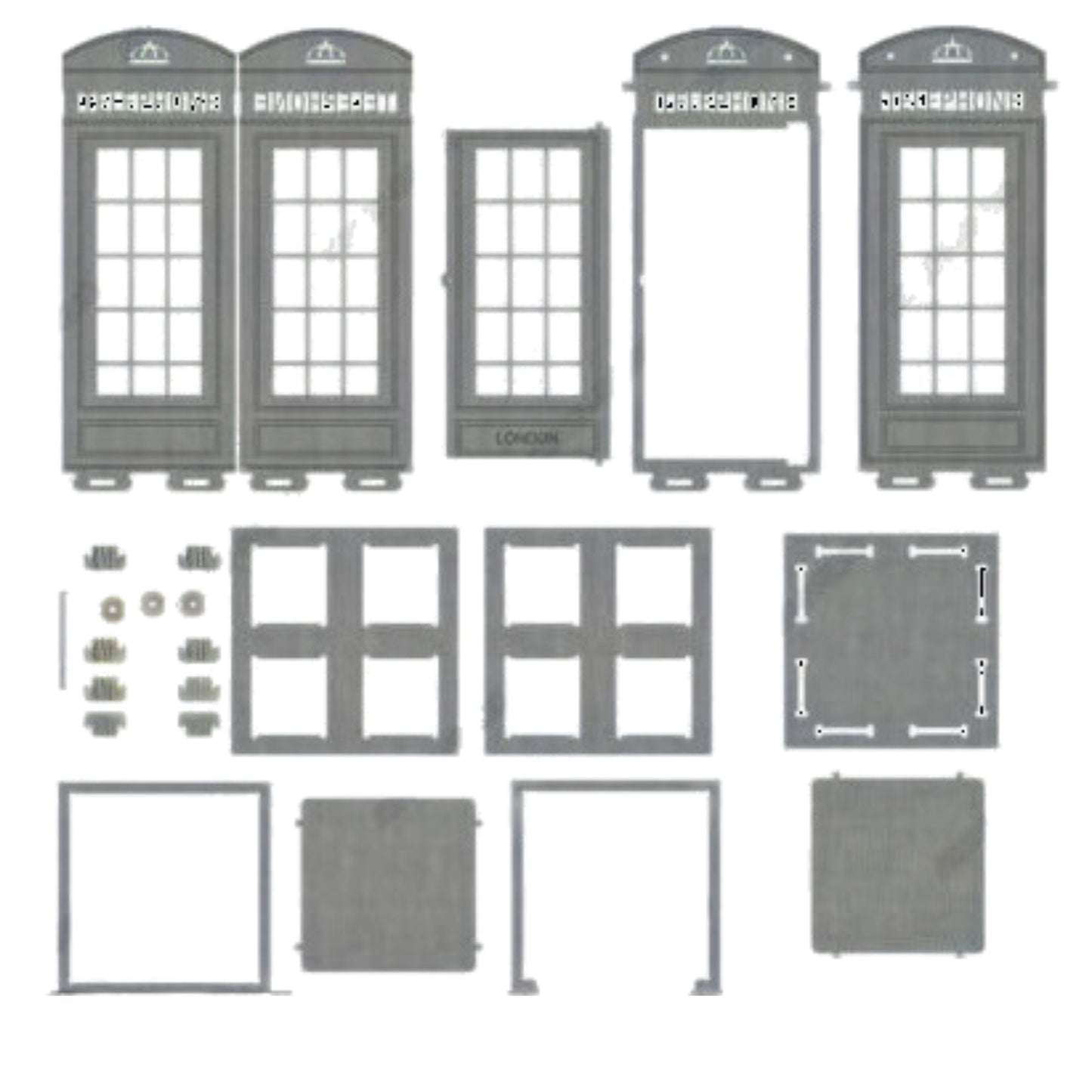 Laser cut puzzle inspired by the iconic London telephone booths