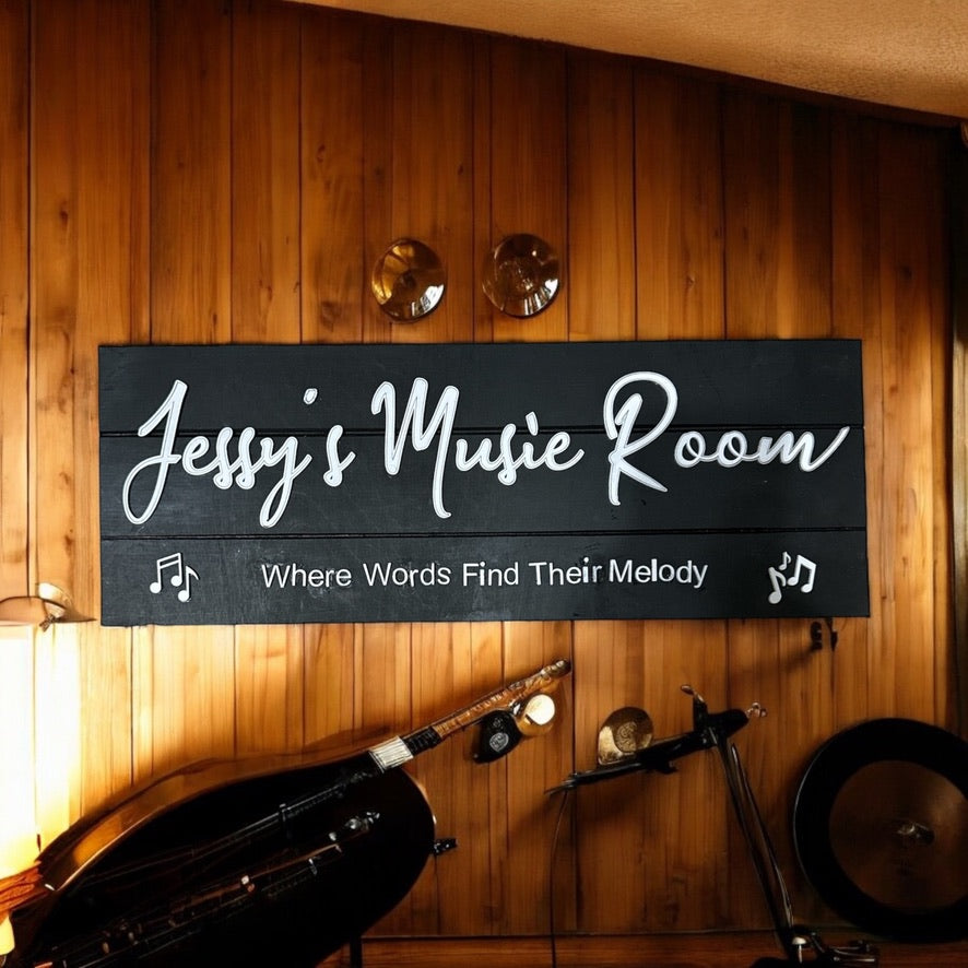 Personalized Room Sign, Custom Studio Sign, the perfect Home Decor