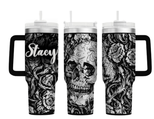 Personalized 40oz Tumbler (Stainless Steal Base)